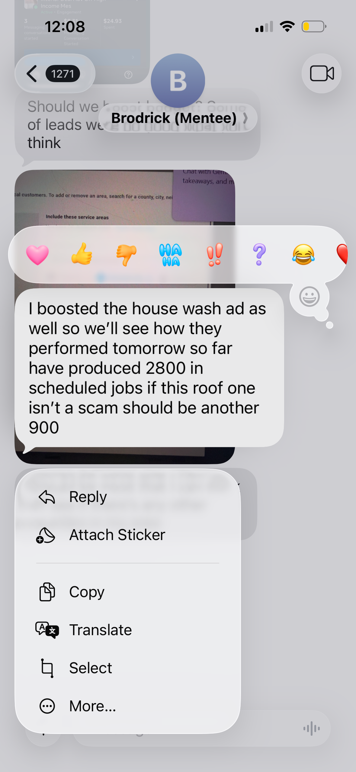 Client message screenshot 18
