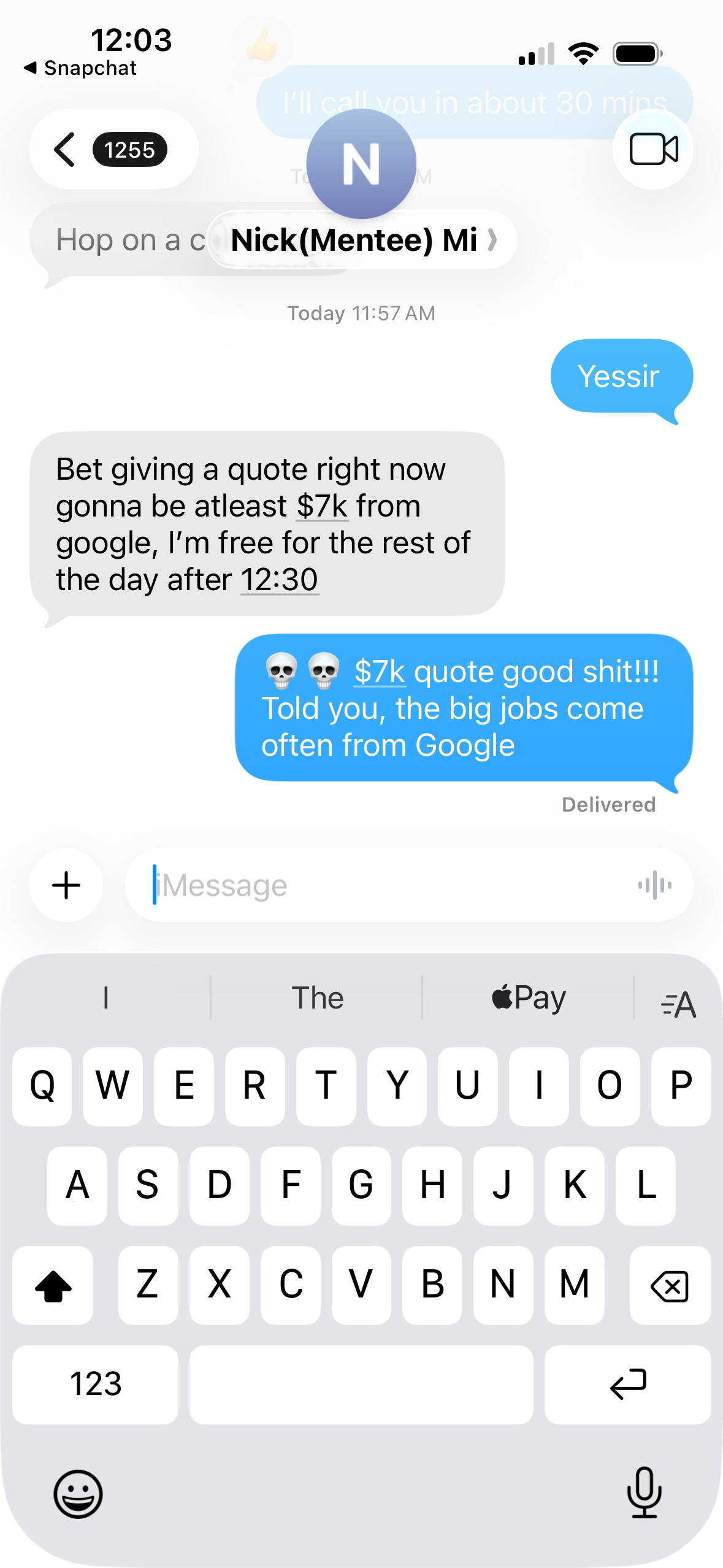 Client message screenshot 15