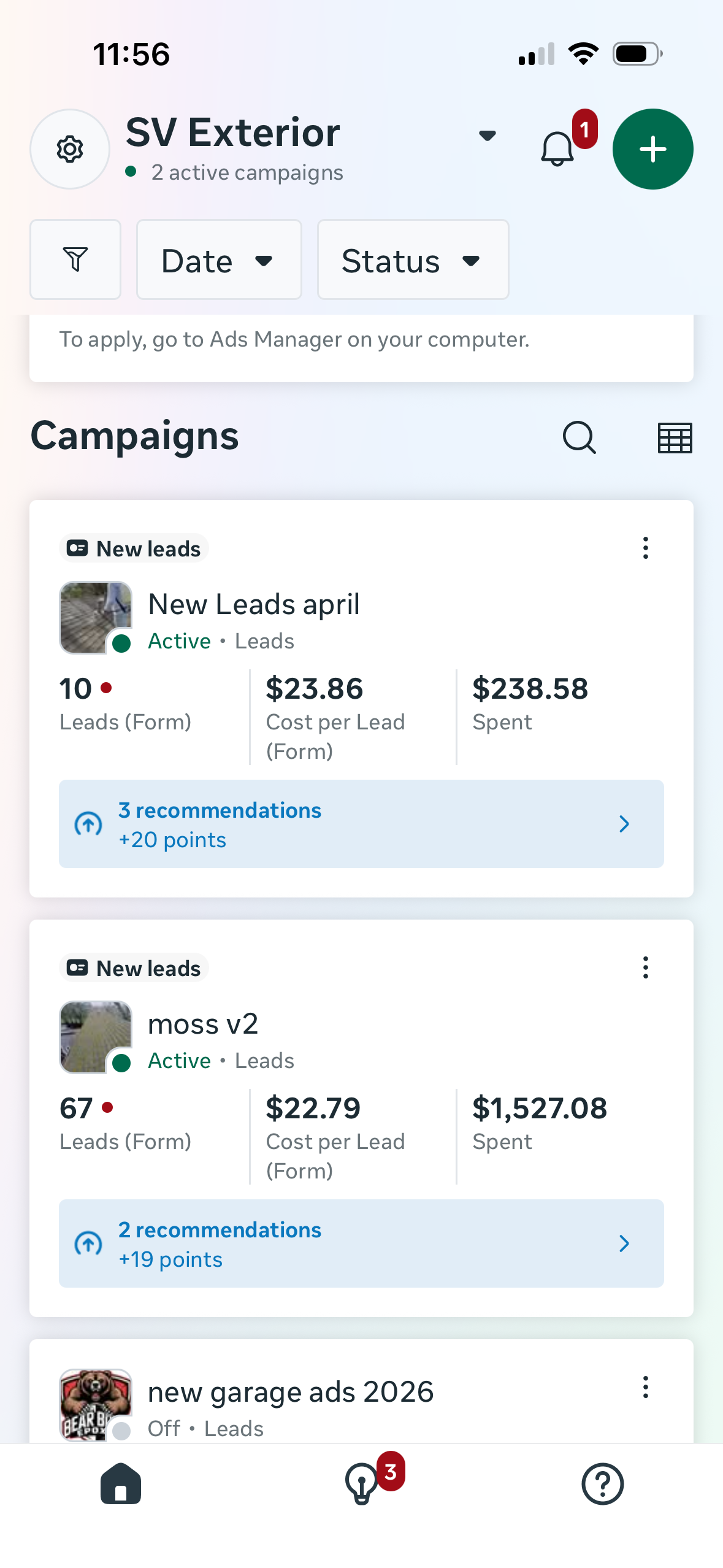 Advertising dashboard screenshot 17